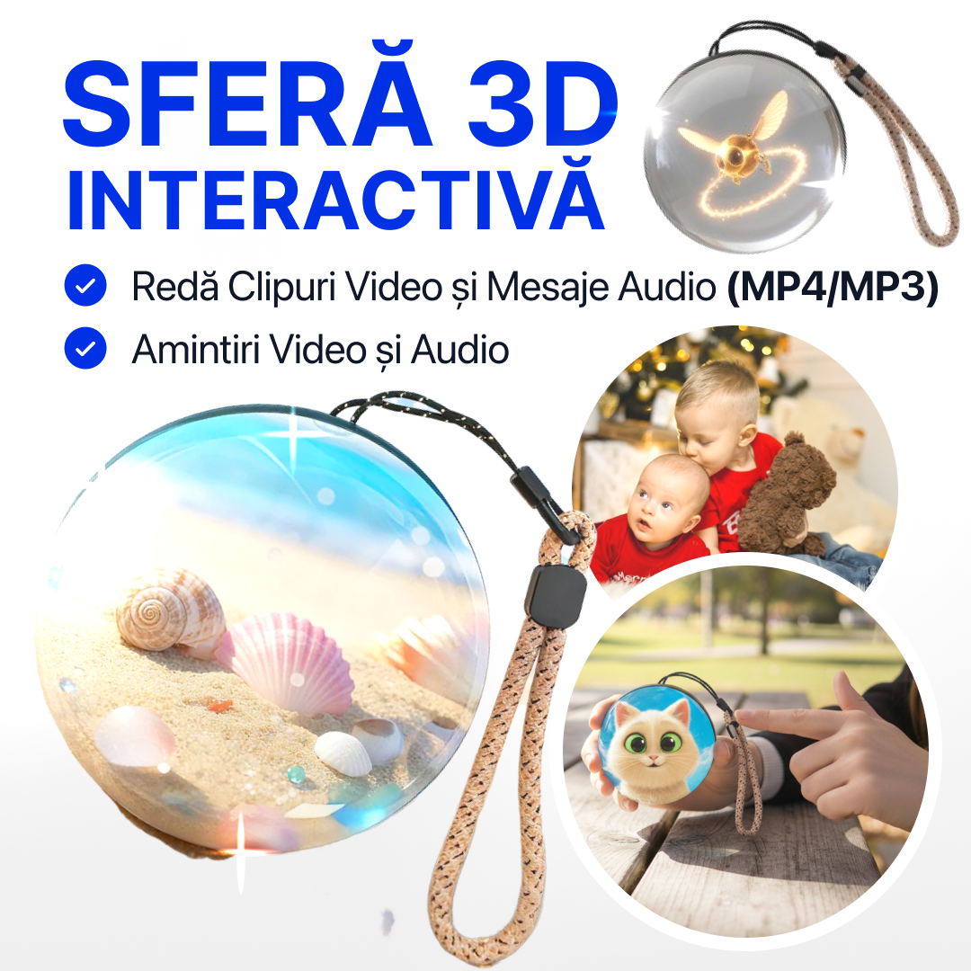 Video Memory Sphere – Glob multimedia interactiv pentru amintiri.