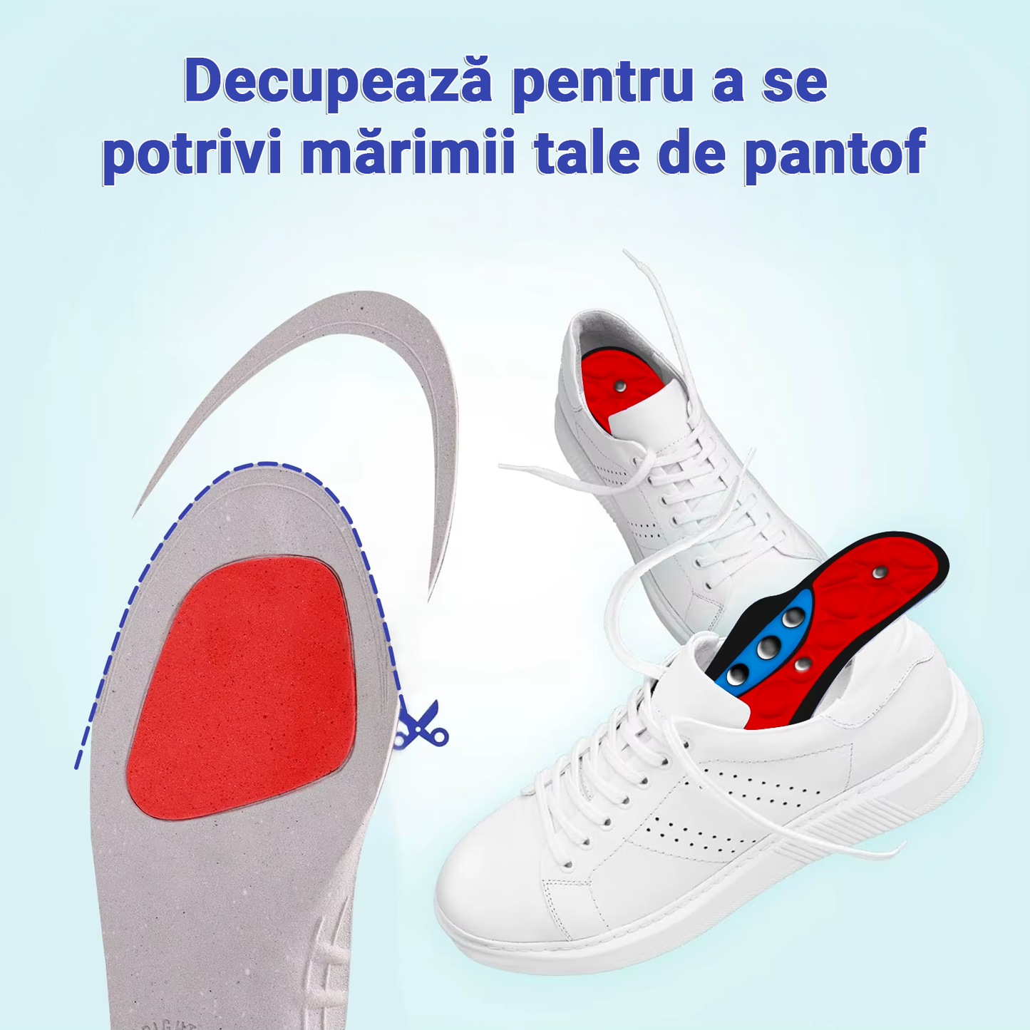 Tălpici Magnetici cu Micro-Terapie de Acupresiune