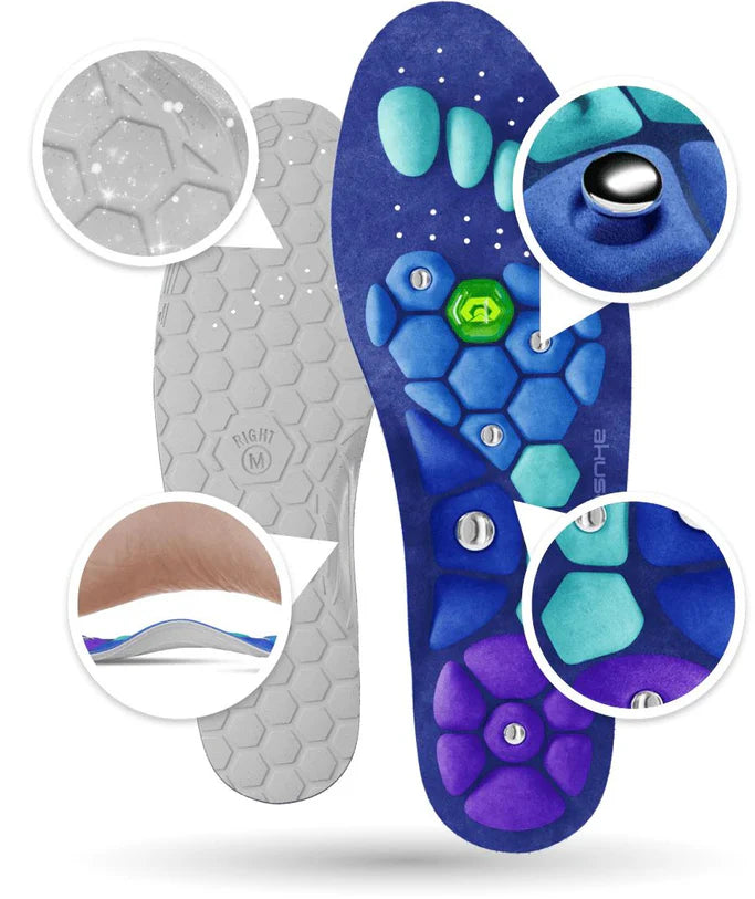 Tălpici Magnetici cu Micro-Terapie de Acupresiune